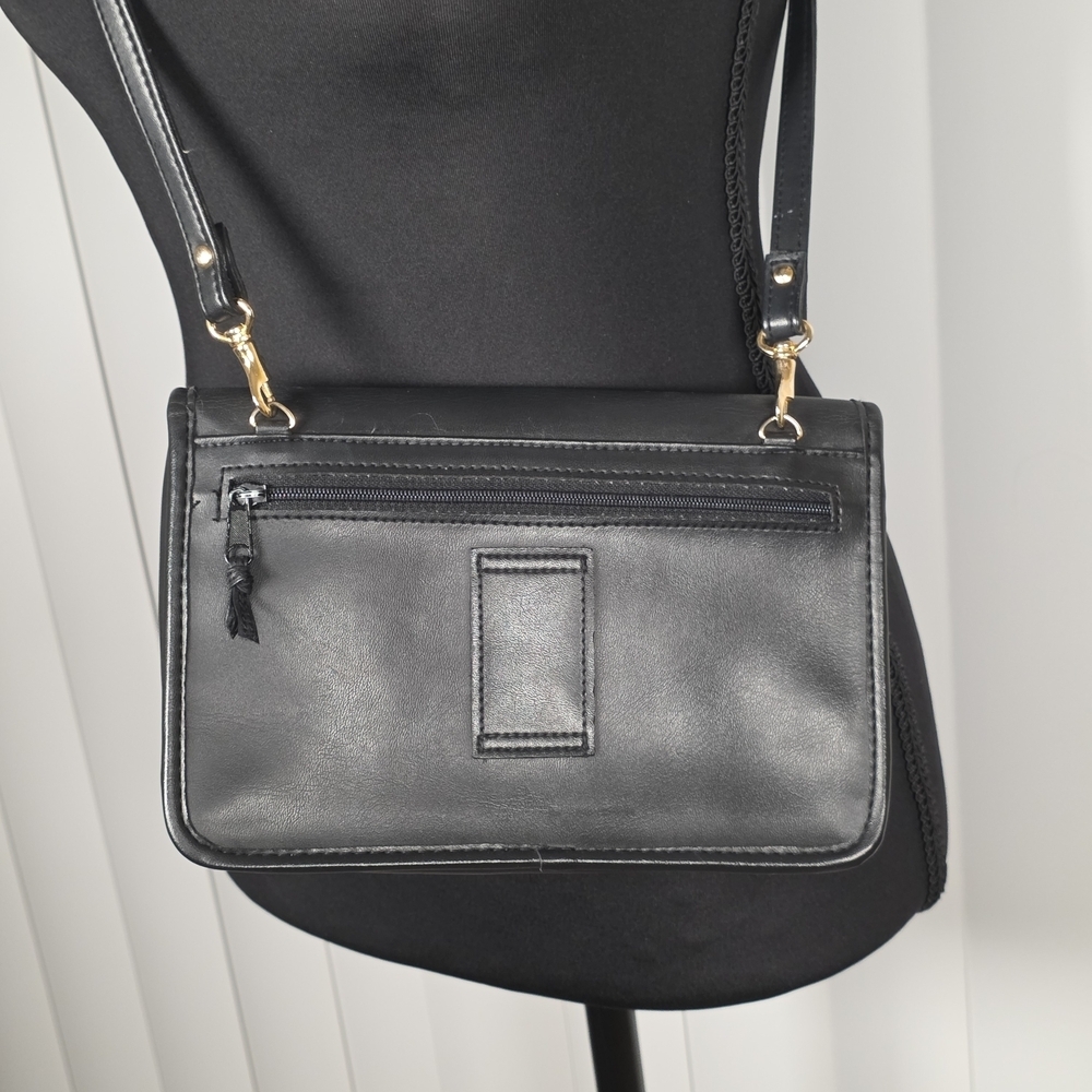 Coach 9375 Vintage Black Leather Organizer Crossbody — Made in USA - Picture 10 of 16